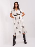 Sukienka damska, ecru, Italy Moda