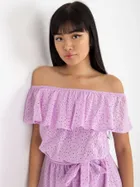 Sukienka damska, fioletowa, Lakerta