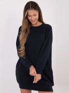 Sukienka damska, granatowa, Basic Feel Good