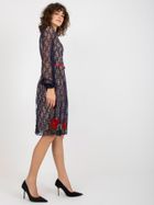 Sukienka damska, granatowa, Lakerta