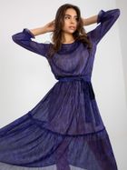 Sukienka damska, granatowa, Lakerta