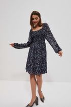 Sukienka damska, granatowa, Moodo