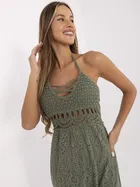 Sukienka damska, khaki, Italy Moda