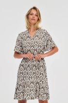 Sukienka damska, khaki, Moodo