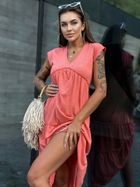 Sukienka damska, koralowa, Mayflies