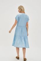 Sukienka damska, niebieska, Moodo