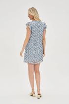 Sukienka damska, niebieska, Moodo