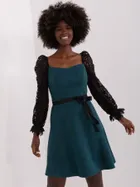 Sukienka damska, turkusowa, Lakerta