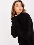 Sukienka damska z wełną, czarna, Rue Paris