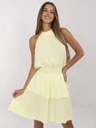 Sukienka damska, żółta, Italy Moda