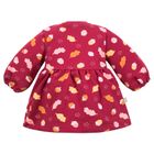 Sukienka dziewczęca z długim rękawem, bordowa, Eevi