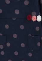 Sukienka dziewczęca z długim rękawem, granatowo-różowa, Tom Tailor