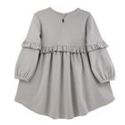 Sukienka dziewczęca z długim rękawem, szara, Nicol