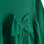 Sukienka dziewczęca z długim rękawem, zielona, Nicol