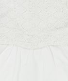 Sukienka dziewczęca z krótkim rękawem, biała, Kanz