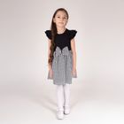 Sukienka dziewczęca z krótkim rękawem, czarna, Nicol