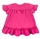 Sukienka dziewczęca z krótkim rękawem, różowa, Eevi