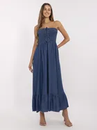 Sukienka jeansowa damska, niebieska, Italy Moda