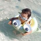 Sunnylife, Shark Tribe, okulary pływackie dla dzieci, Khaki