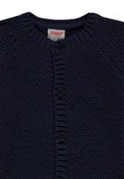 Sweter chłopięcy, rozpinany, granatowy, Kanz