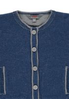 Sweter chłopięcy rozpinany, niebieski, Kanz