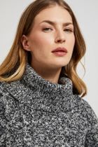 Sweter damski, czarny, Moodo