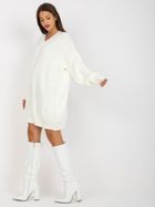 Sweter damski, ecru, Rue Paris