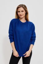 Sweter damski, niebieski, Moodo