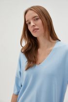 Sweter damski, niebieski, Moodo