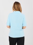 Sweter damski, oversize, niebieski, Italy Moda