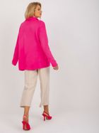 Sweter damski, oversize, różowy, Rue Paris