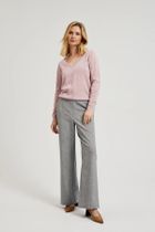 Sweter damski, różowy, Moodo