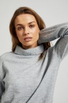 Sweter damski, szary, Moodo