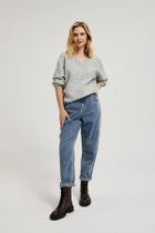 Sweter damski, szary, Moodo