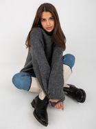 Sweter damski, szary, Rue Paris