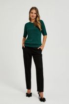 Sweter damski, zielony, Moodo