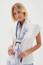 Szalik damski, niebieski, Moodo