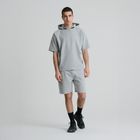 Szara bluza z krótkim rękawem NOWEAR