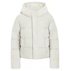 Szara ocieplana kurtka z kapturem cropped NOWEAR