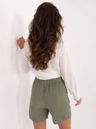 Szorty damskie, khaki, Italy Moda