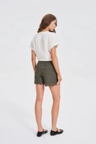 Szorty damskie, khaki, Moodo