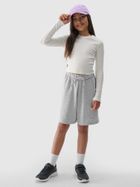 Szorty dziecięce, szare, 4F