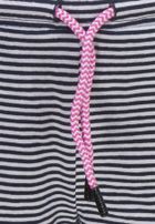 Szorty dziewczęce, granatowo-białe, paski, Tom Tailor