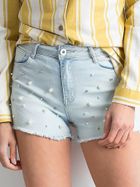 Szorty jeansowe damskie, niebieskie, Factory Price