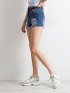 Szorty jeansowe damskie, niebieskie, Factory Price