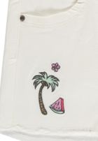 Szorty jeansowe dziewczęce, białe, Tom Tailor