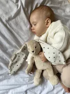 Szumisie, Szumiś Króliczek, maskotka z mechanizmem szumiącym, beżowa, gwiazdki, 17 cm