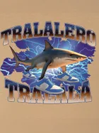 T-shirt chłopięcy, beżowy, Tup Tup