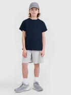 T-shirt chłopięcy, granatowy, 4F