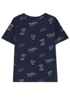 T-shirt chłopięcy, granatowy, Tom Tailor